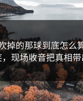 里昂被吹掉的那球到底怎么算？气到想笑，现场收音把真相带出来