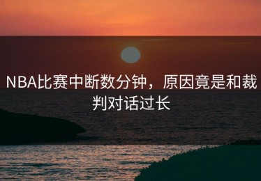 NBA比赛中断数分钟，原因竟是和裁判对话过长