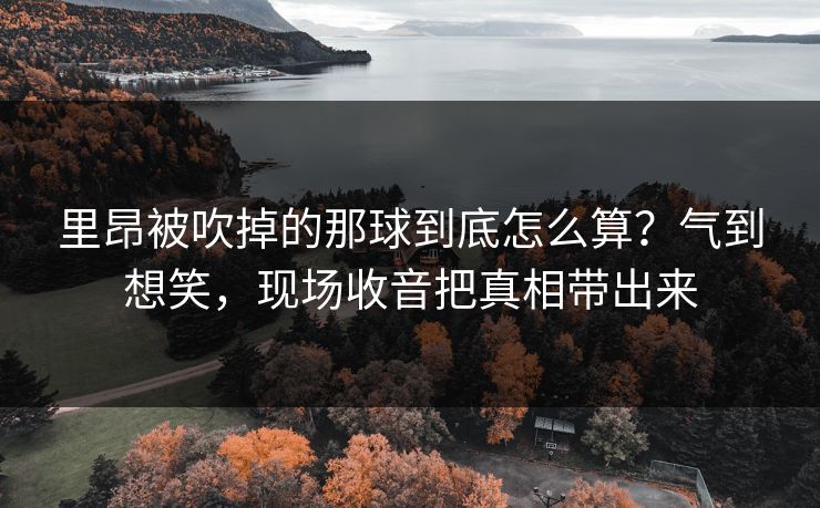 里昂被吹掉的那球到底怎么算?气到想笑,现场收音把真相带出来 里昂被吹掉的那球到底怎么算?气到想笑,现场收音把真相带出来
